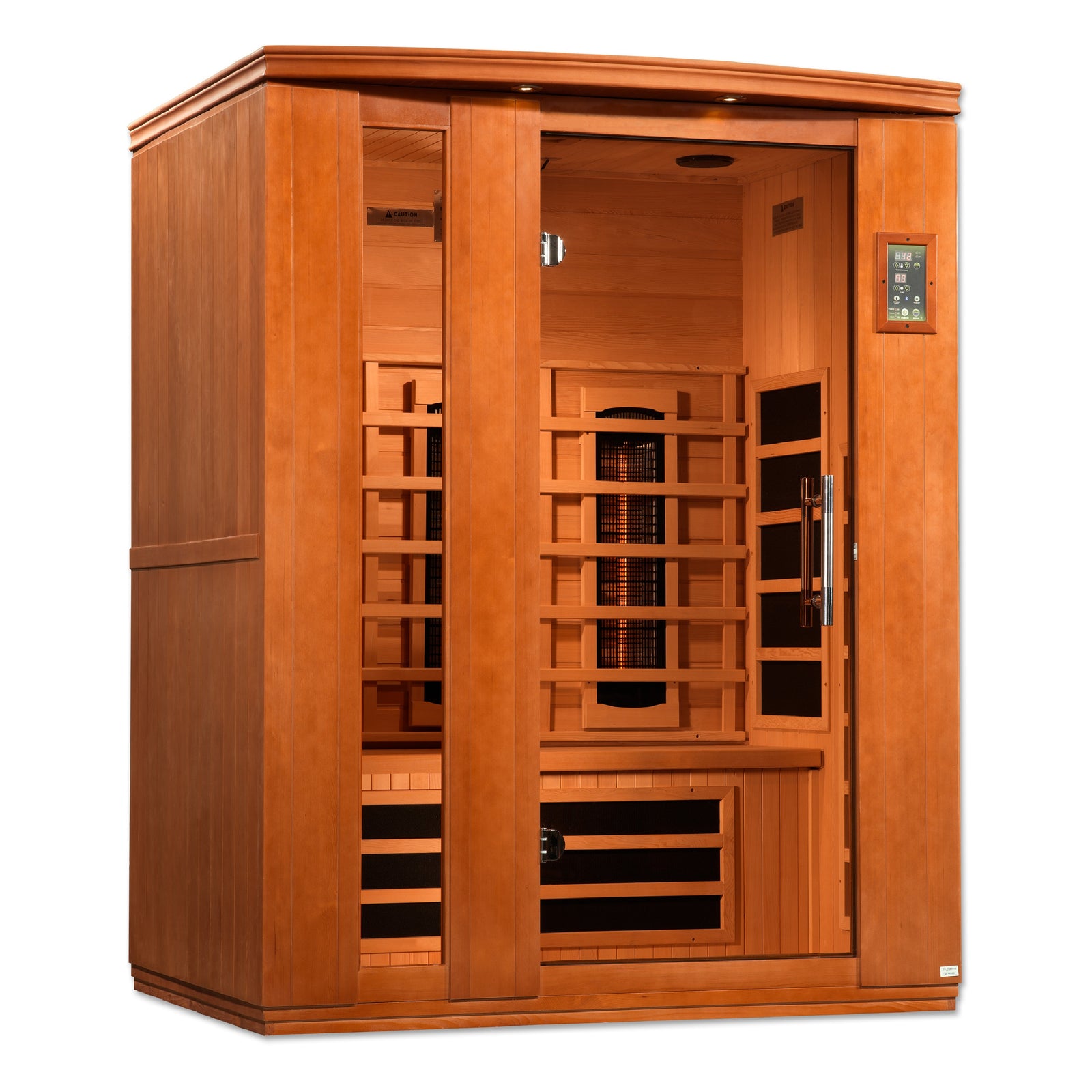 Dynamic Lugano 3-Person Full Spectrum Near Zero EMF FAR Infrared Sauna - Pro Plunge