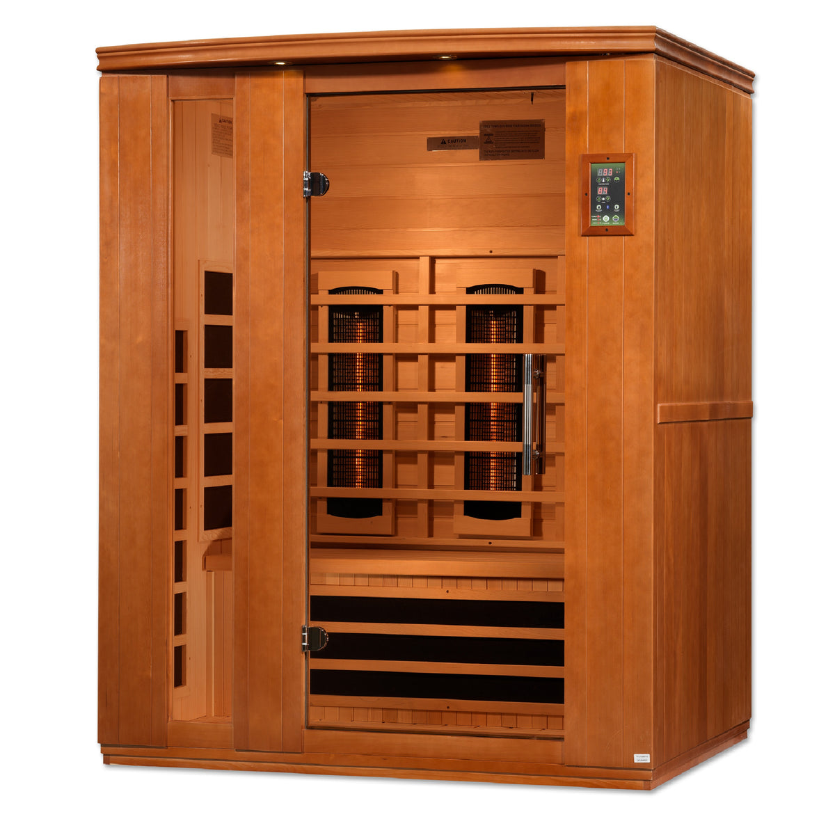 Dynamic Lugano 3-Person Full Spectrum Near Zero EMF FAR Infrared Sauna - Pro Plunge