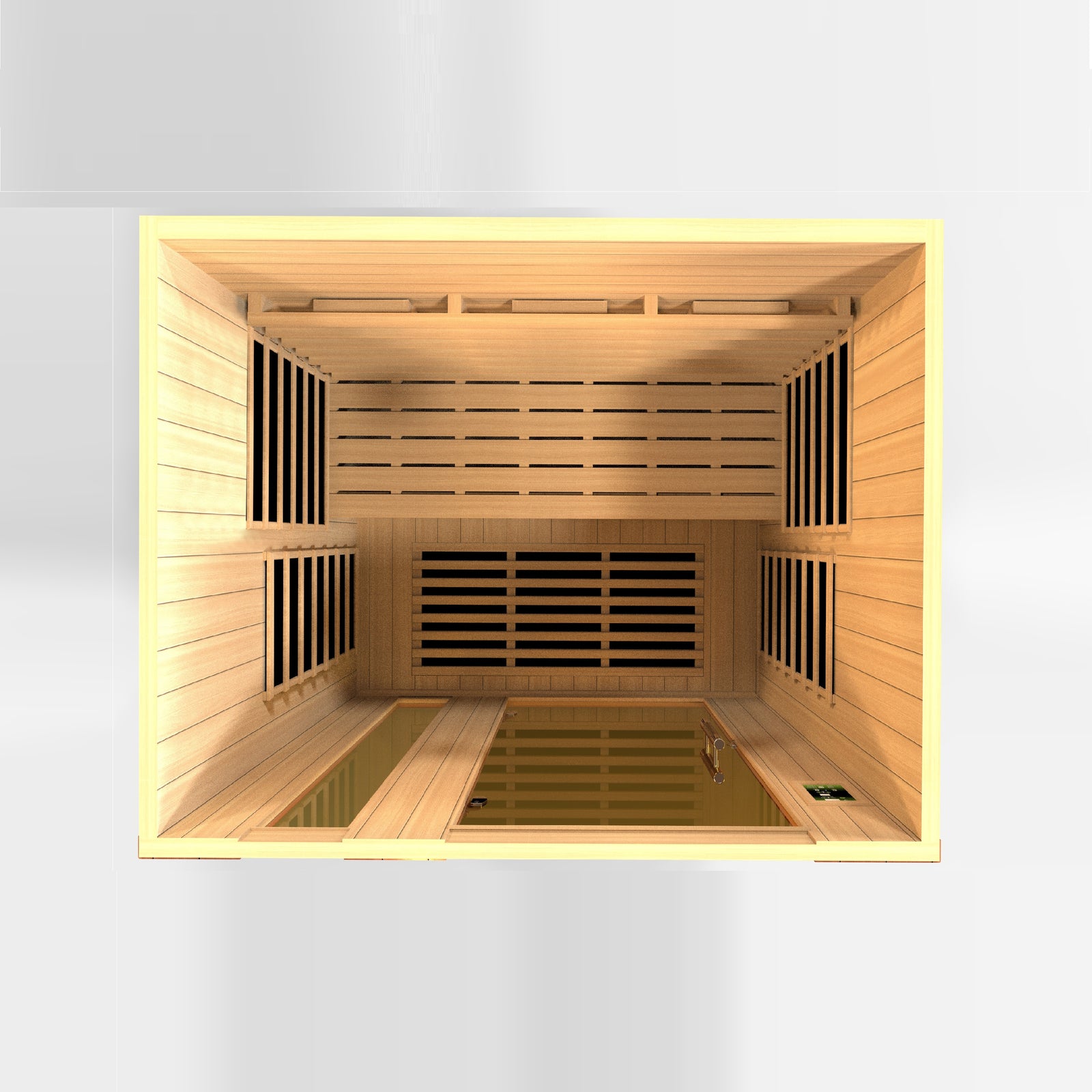 Dynamic Lugano 3-Person Full Spectrum Near Zero EMF FAR Infrared Sauna - Pro Plunge