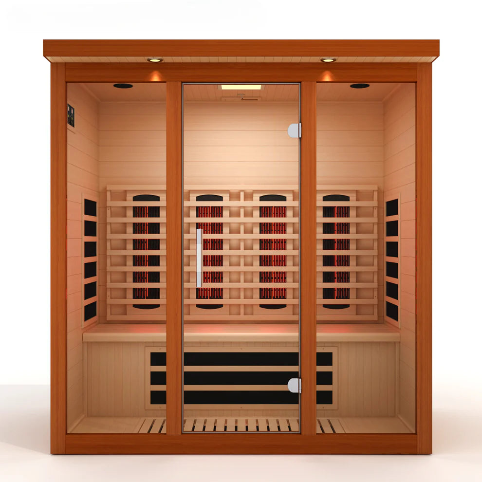 Dynamic Vila Grande 4-Person Full Spectrum Near Zero EMF (Under 3MG) FAR Infrared Sauna - Pro Plunge