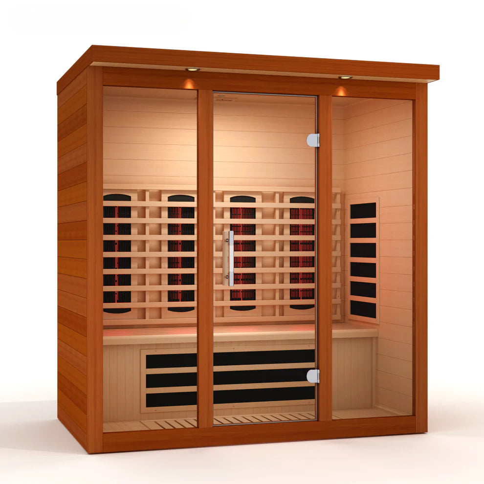 Dynamic Vila Grande 4-Person Full Spectrum Near Zero EMF (Under 3MG) FAR Infrared Sauna - Pro Plunge