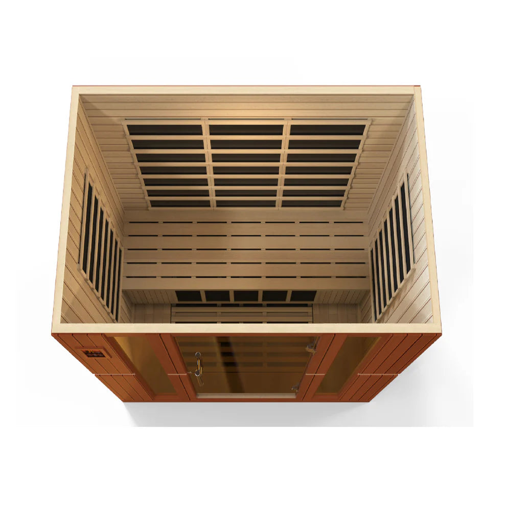 Dynamic Bergamo Elite 4-person Ultra Low EMF (Between 3-5MG) FAR Infrared Sauna - Pro Plunge