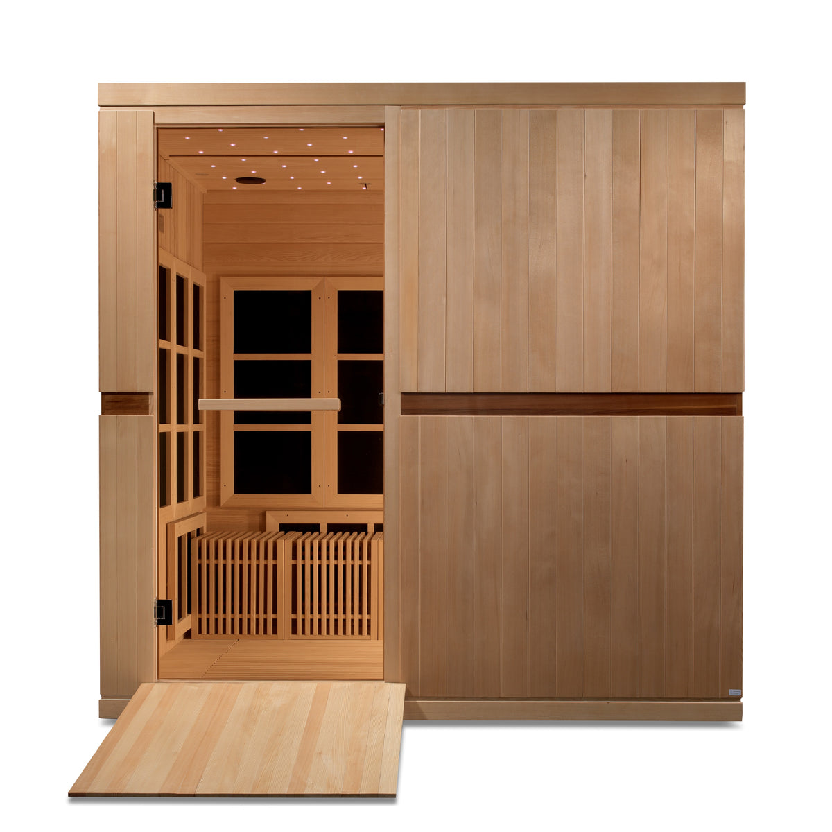 Golden Designs Catalonia 8-person PureTech™ Near Zero EMF FAR Infrared Sauna - Pro Plunge