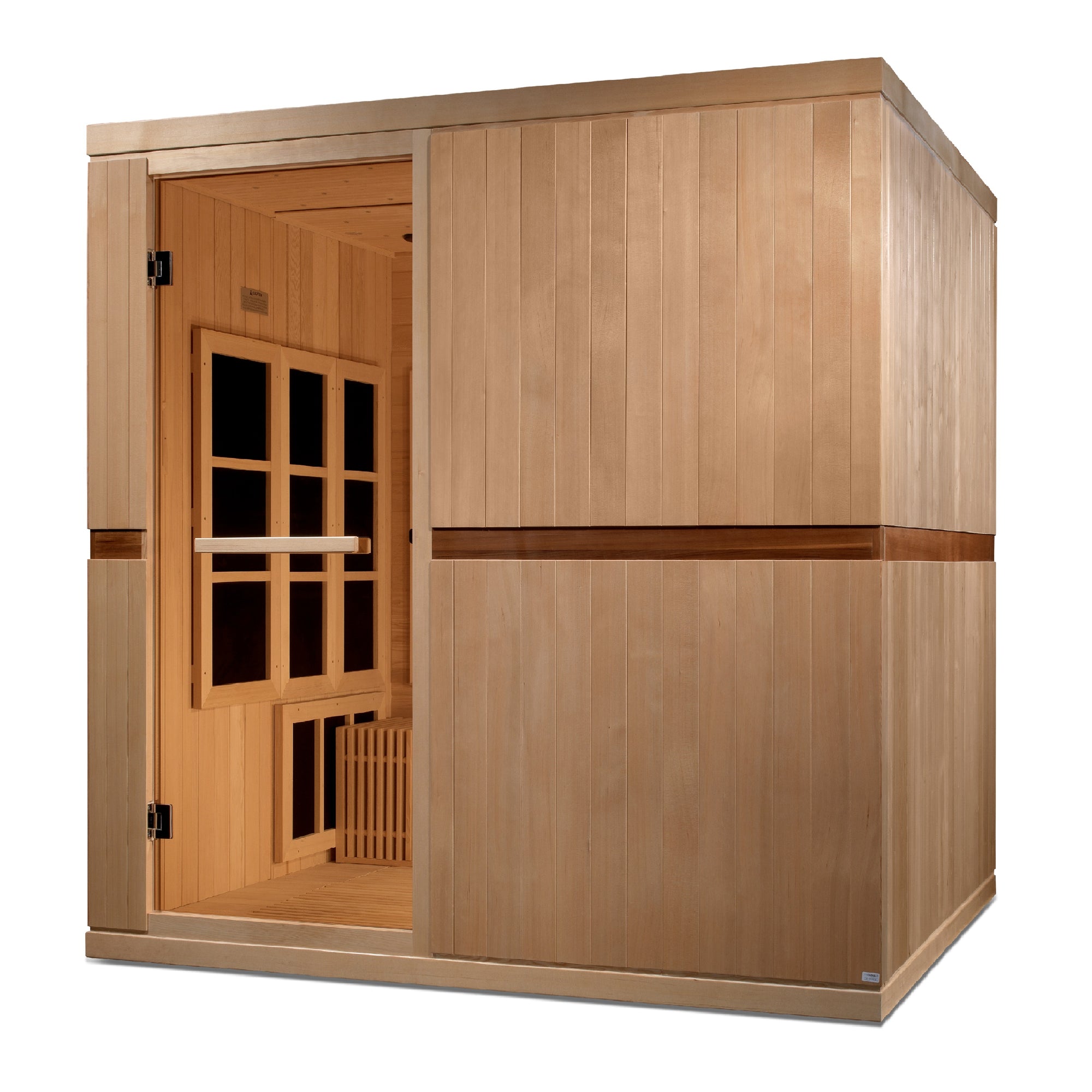 Golden Designs Catalonia 8-person PureTech™ Near Zero EMF FAR Infrared Sauna - Pro Plunge