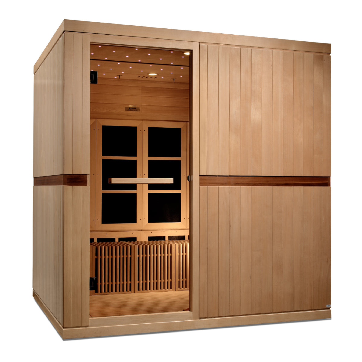 Golden Designs Catalonia 8-person PureTech™ Near Zero EMF FAR Infrared Sauna - Pro Plunge