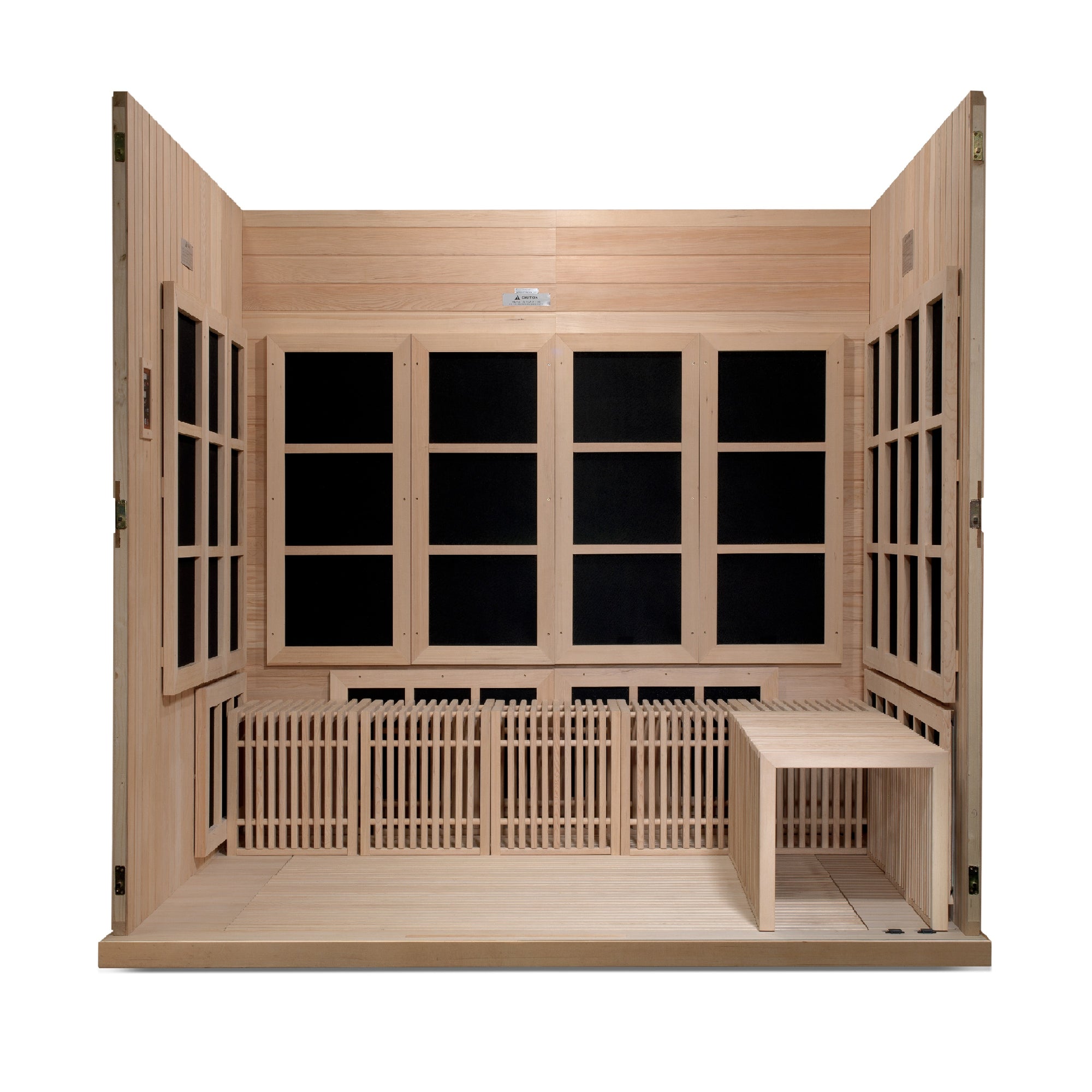 Golden Designs Catalonia 8-person PureTech™ Near Zero EMF FAR Infrared Sauna - Pro Plunge