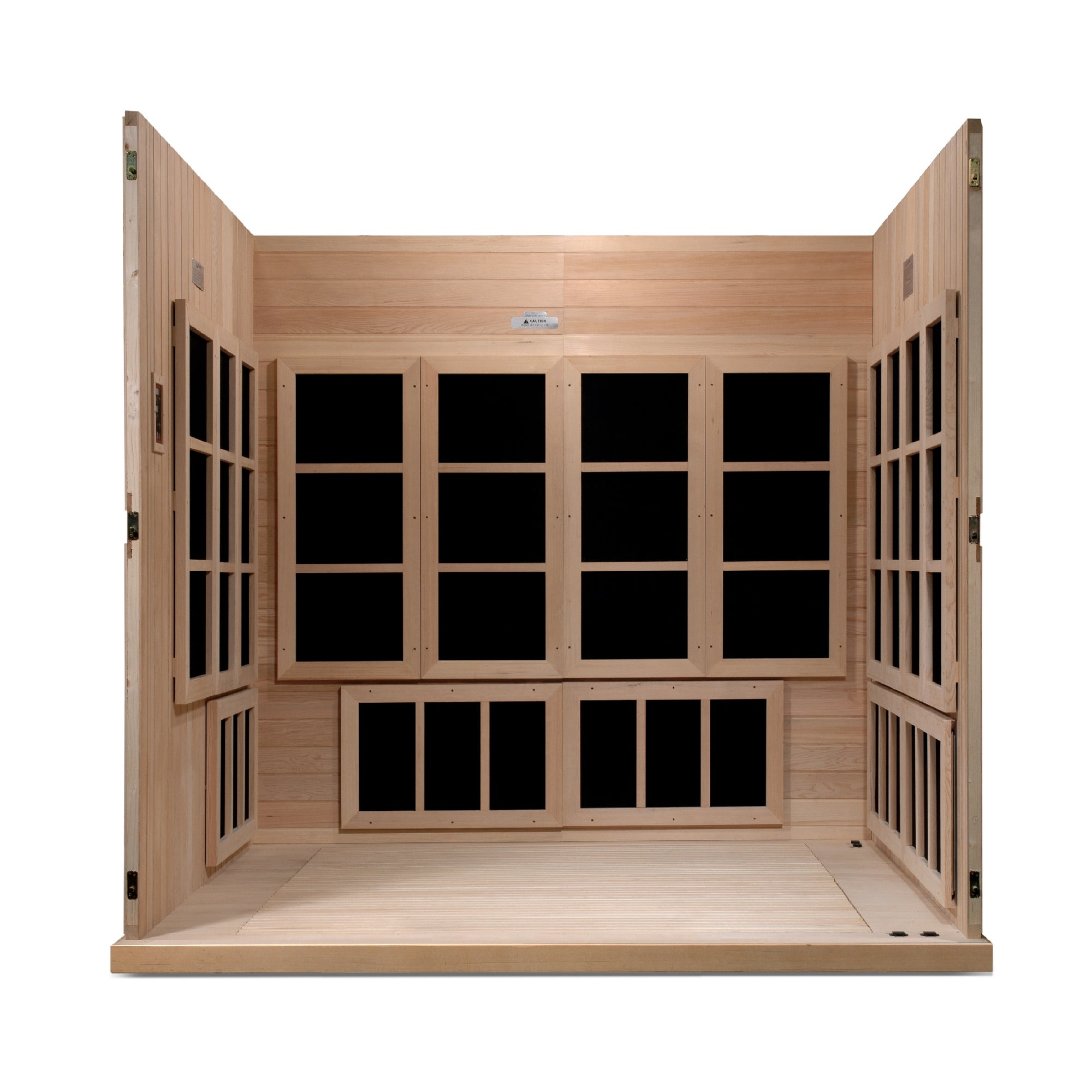 Golden Designs Catalonia 8-person PureTech™ Near Zero EMF FAR Infrared Sauna - Pro Plunge