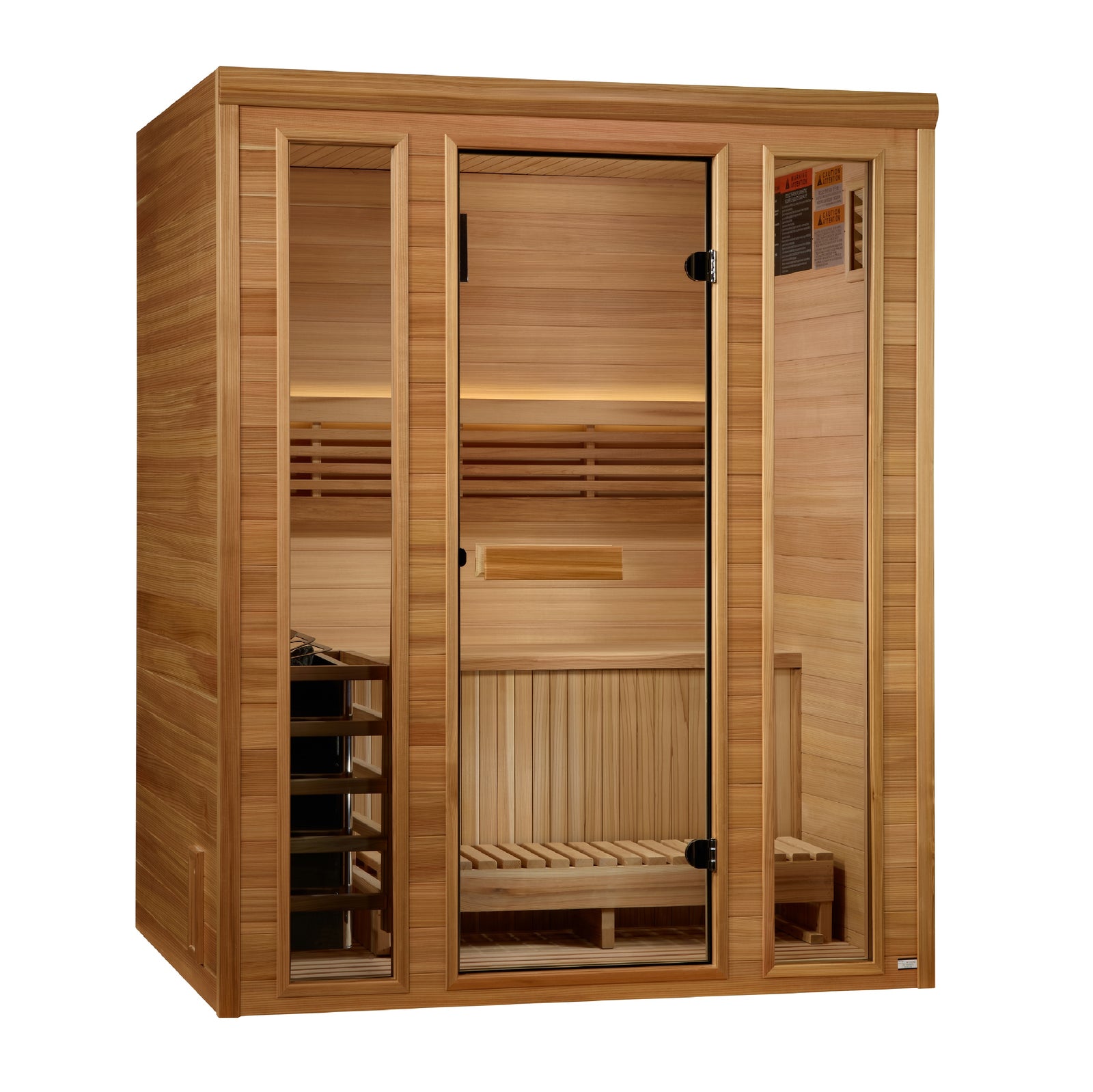 Golden Designs 2025 "Andermatt Edition" 2 - 3 Person Traditional Steam Sauna - Pro Plunge