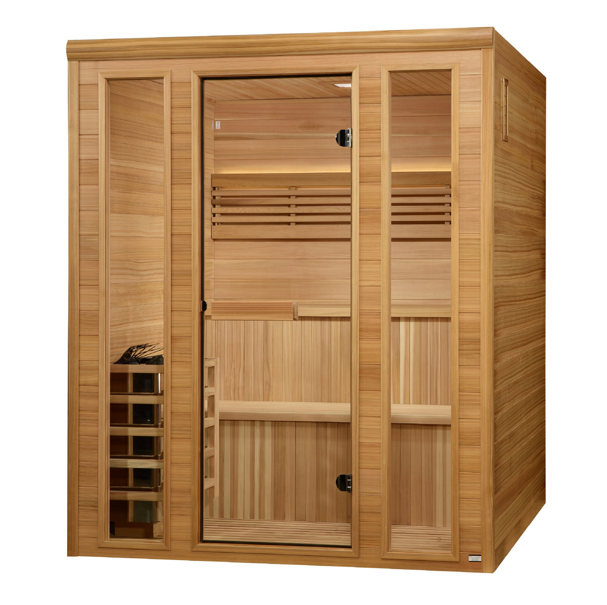 Golden Designs 2025 "Engelberg Edition" 4 - 6 Person Traditional Steam Sauna - Pro Plunge