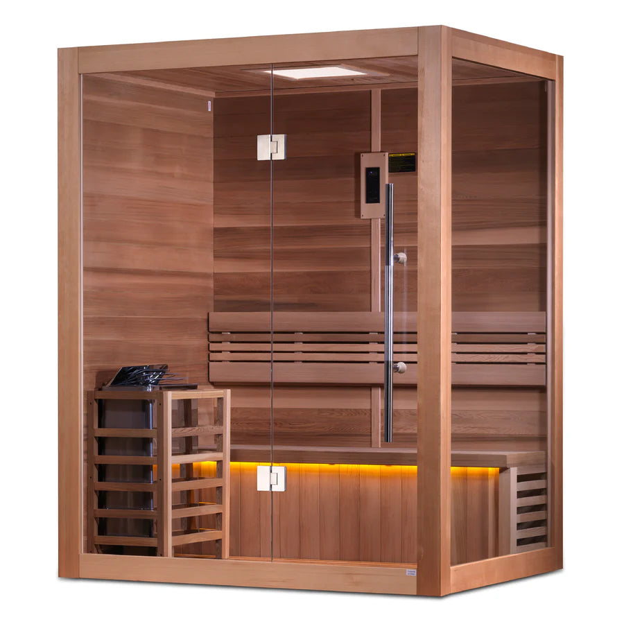 Golden Designs "Hanko Edition" 2 Person Indoor Traditional Sauna - Pro Plunge