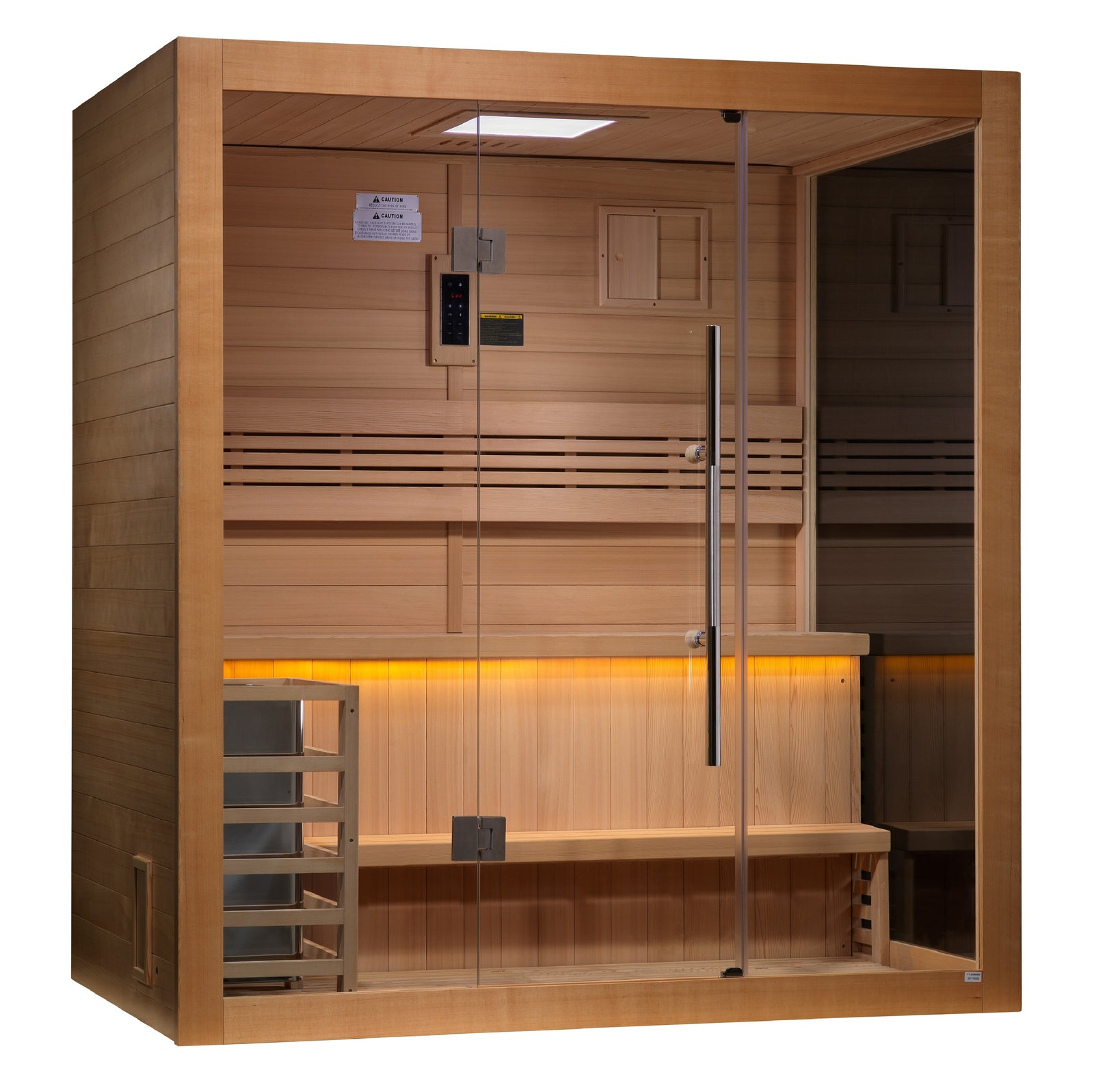 Golden Designs "Forssa Edition" 3 Person Indoor Traditional Sauna - Pro Plunge