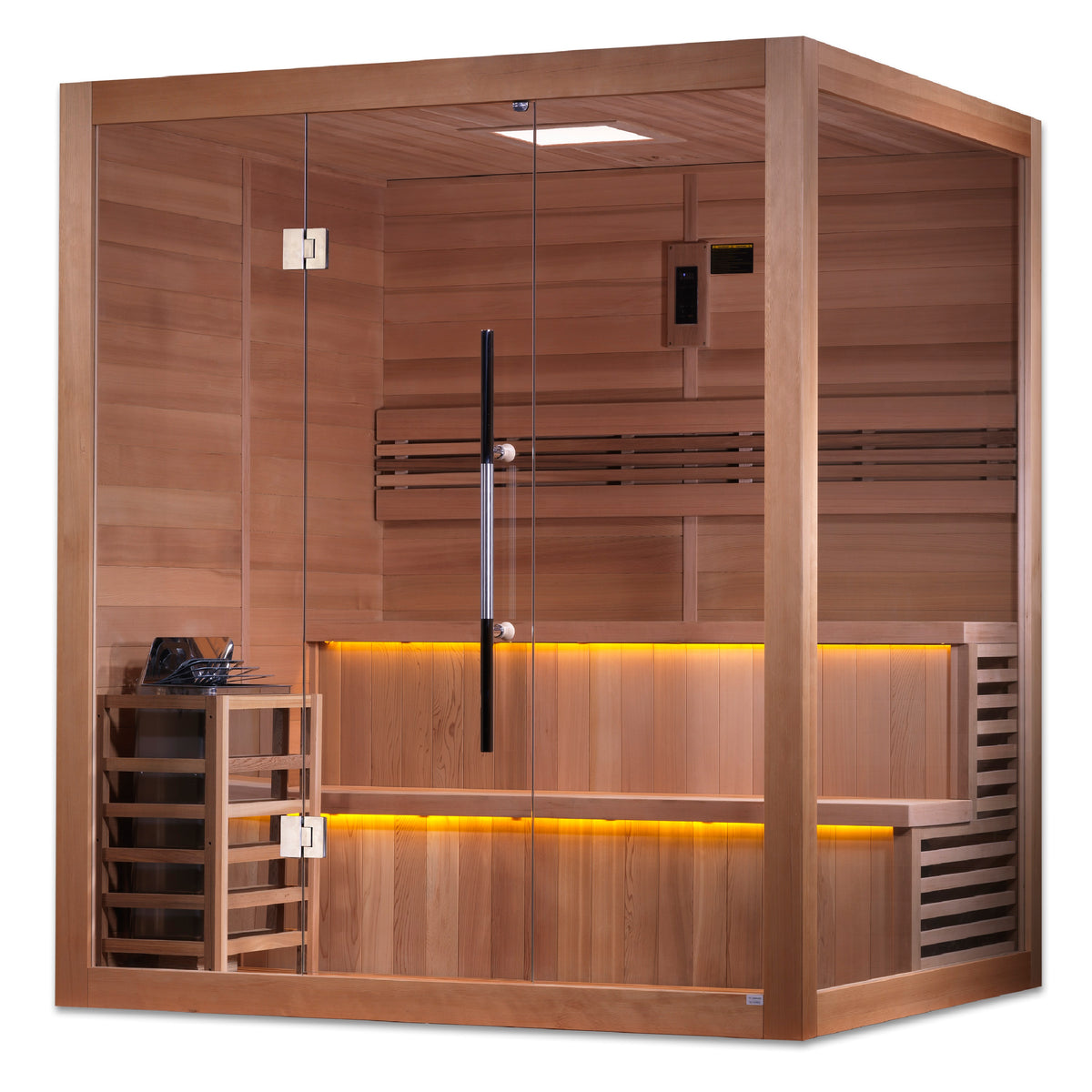 Golden Designs "Kuusamo Edition" 6 Person Indoor Traditional Sauna - Pro Plunge