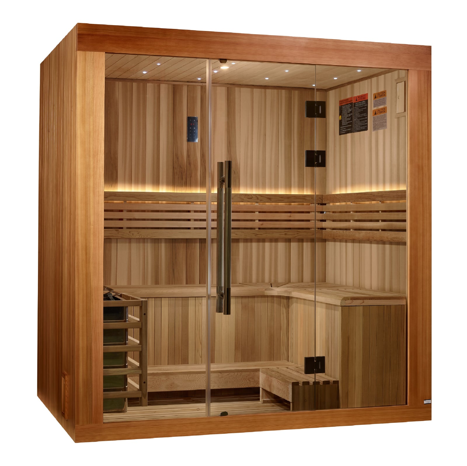 Golden Designs 2025 "Copenhagen Edition" 3 Person Traditional Sauna - Pro Plunge