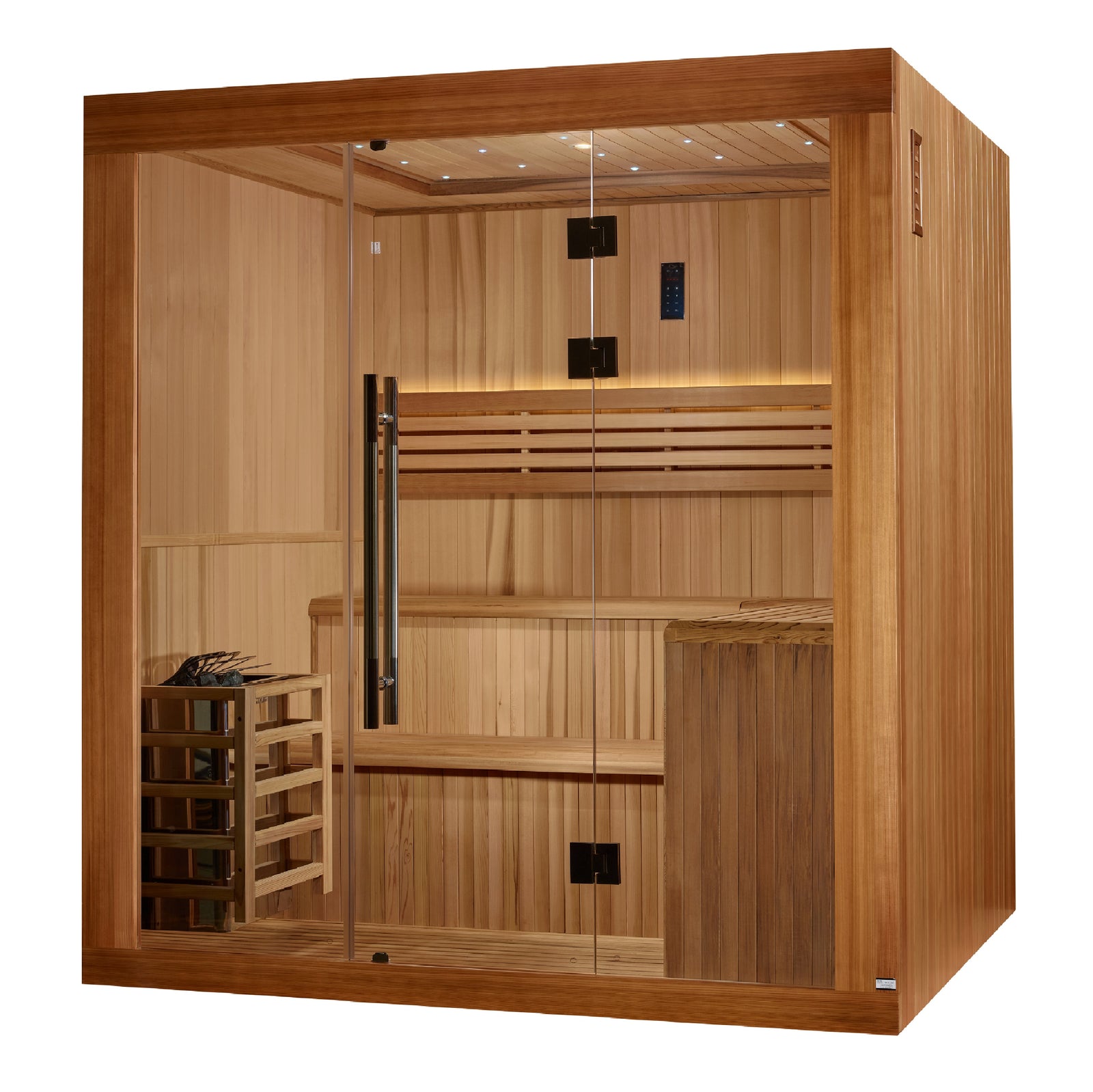 Golden Designs 2025 "Osla Edition" 6 Person Traditional Sauna - Pro Plunge
