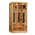 Golden Designs 1-2-Person Full Spectrum PureTech™ Near Zero EMF FAR Infrared Sauna with Himalayan Salt Bar