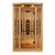 Golden Designs 2-Person Full Spectrum PureTech™ Near Zero EMF FAR Infrared Sauna with Himalayan Salt Bar