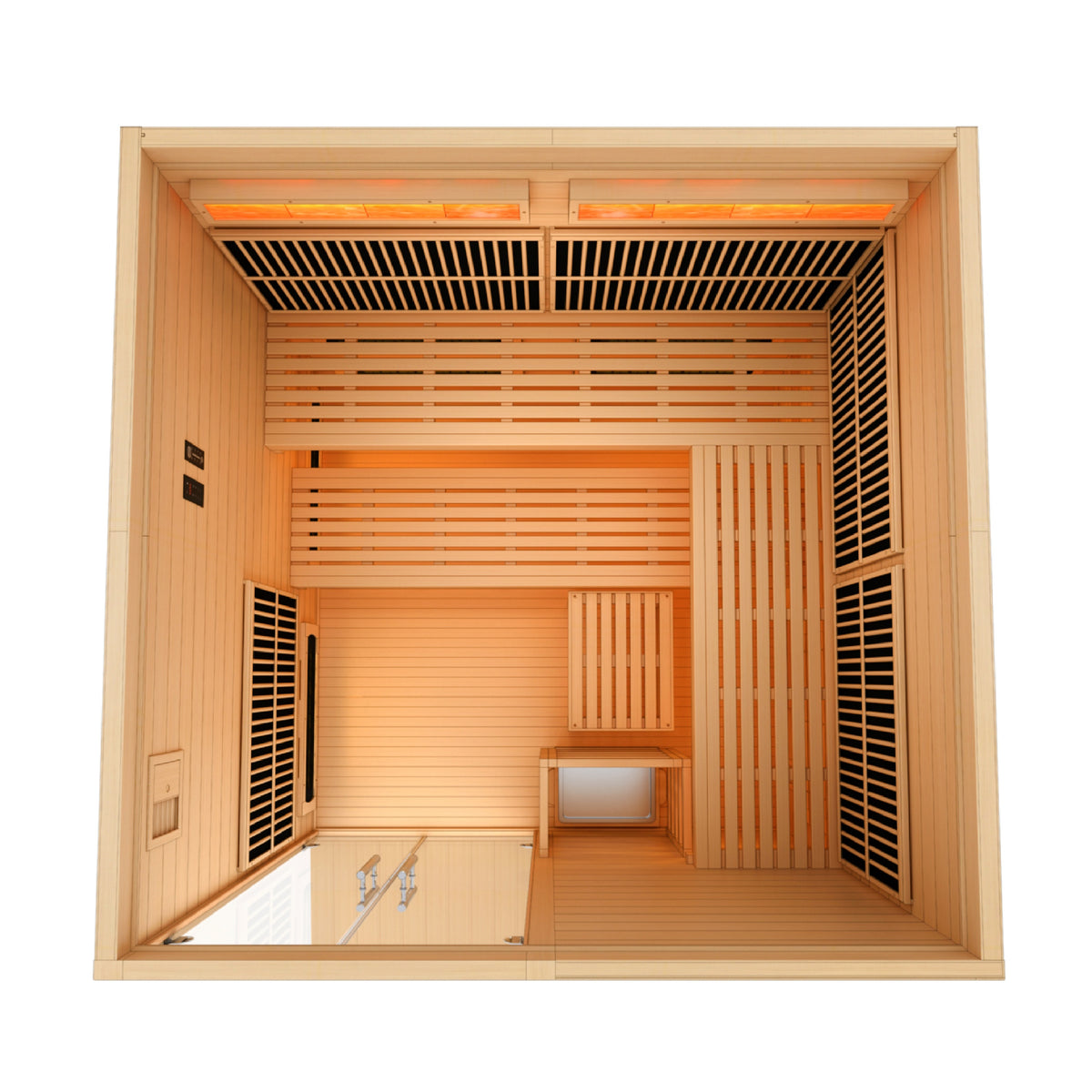 Golden Designs 2025 Toledo 6 Person Hybrid Sauna (Indoor) - Pro Plunge