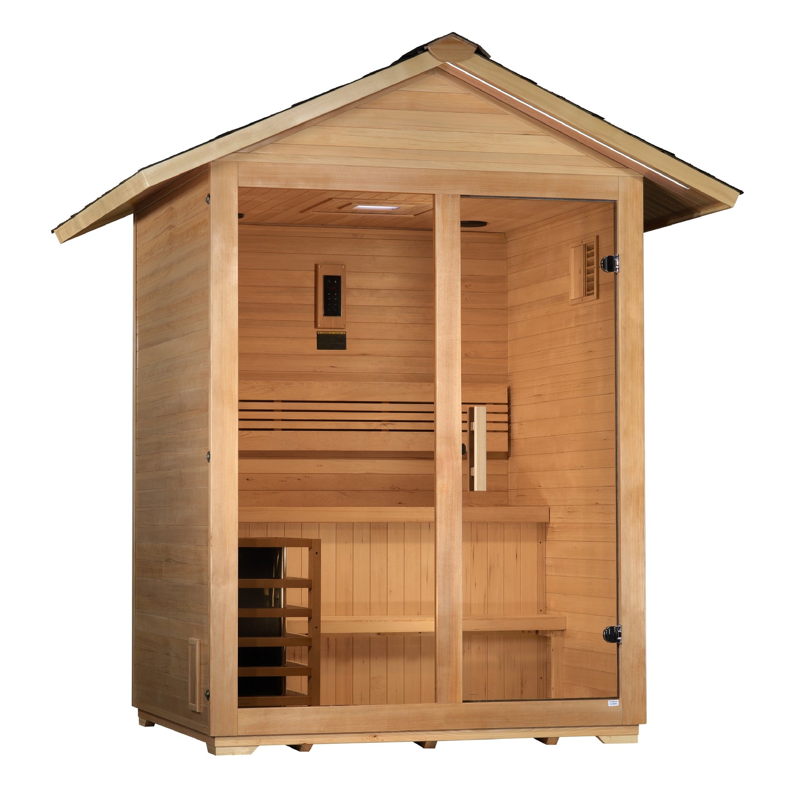 Golden Designs "Arlberg" 3 Person Traditional Outdoor Sauna - Pro Plunge