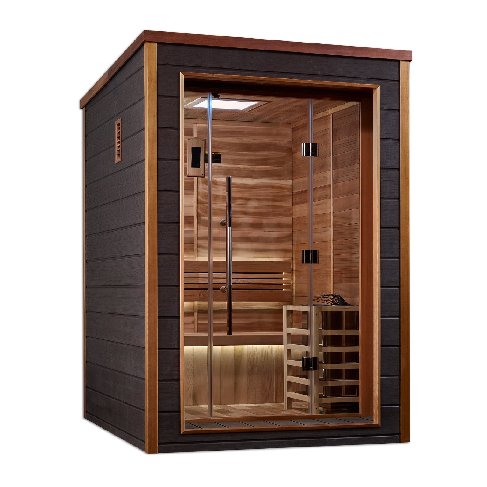 Golden Designs Narvik 2 Person Outdoor Traditional Sauna - Pro Plunge