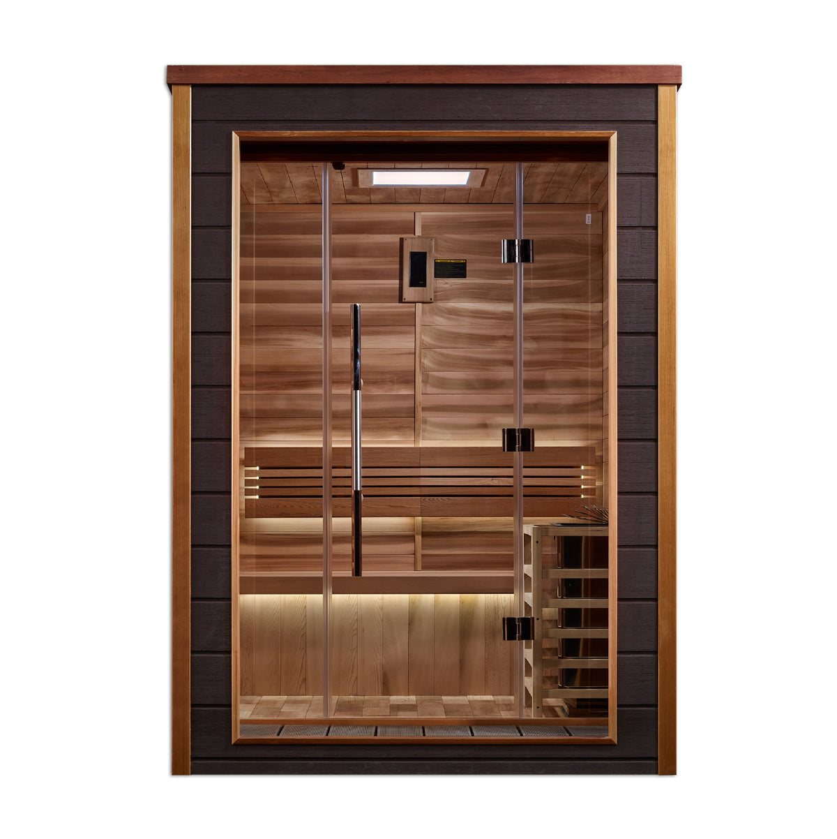 Golden Designs Narvik 2 Person Outdoor Traditional Sauna - Pro Plunge
