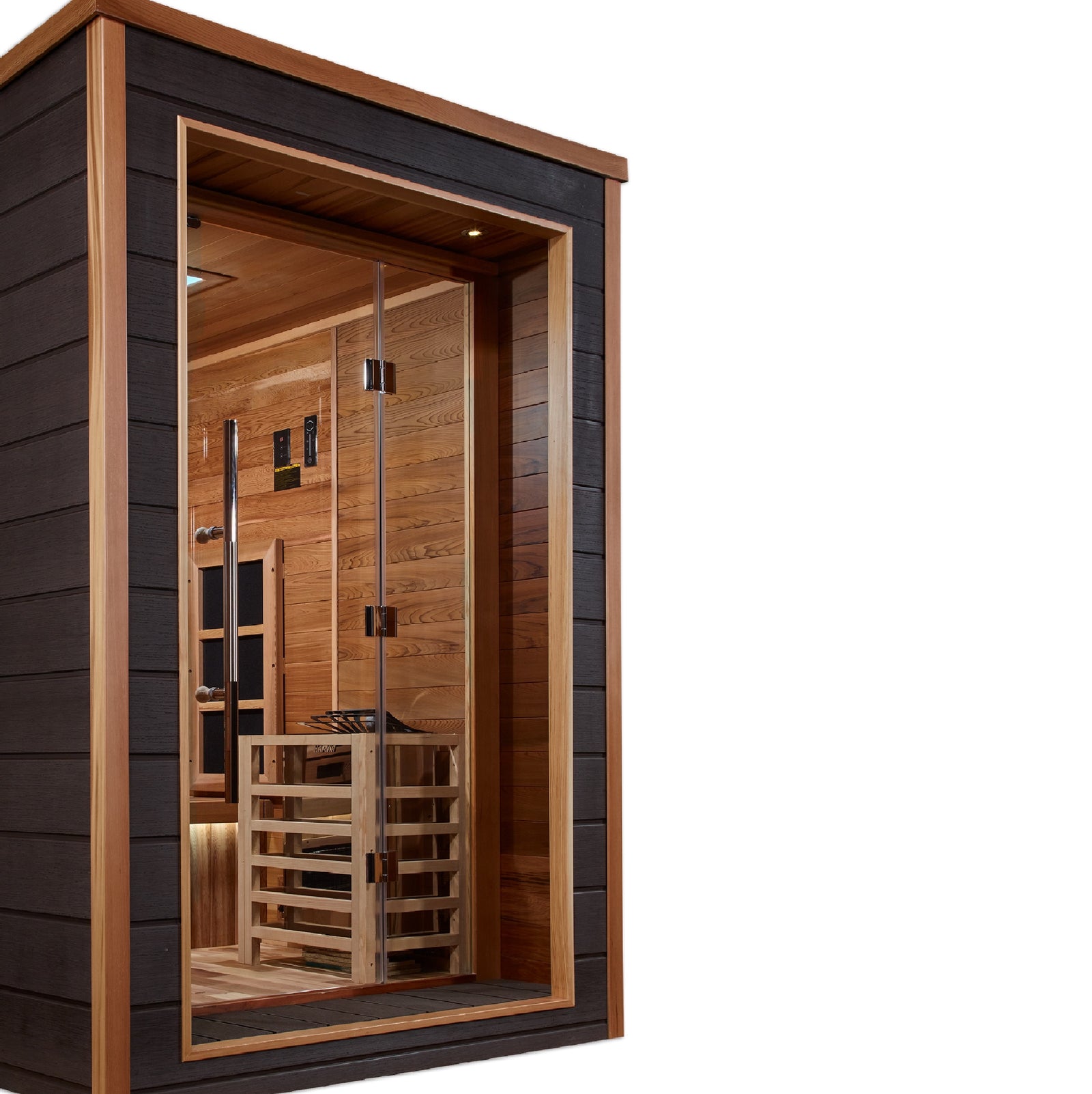 Golden Designs Karlstad 6 Person Hybrid Outdoor Sauna - Pro Plunge