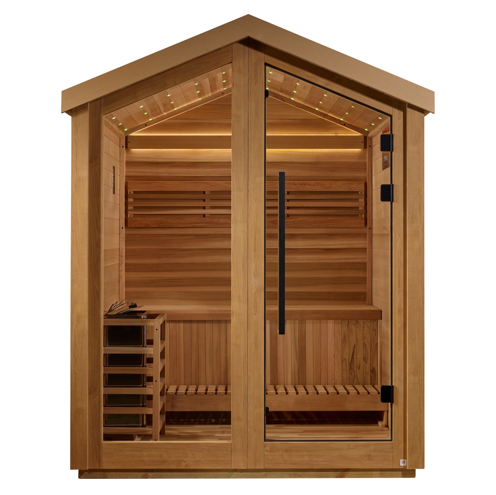 Golden Designs Savonlinna 3 Person Outdoor Traditional Sauna - Pro Plunge