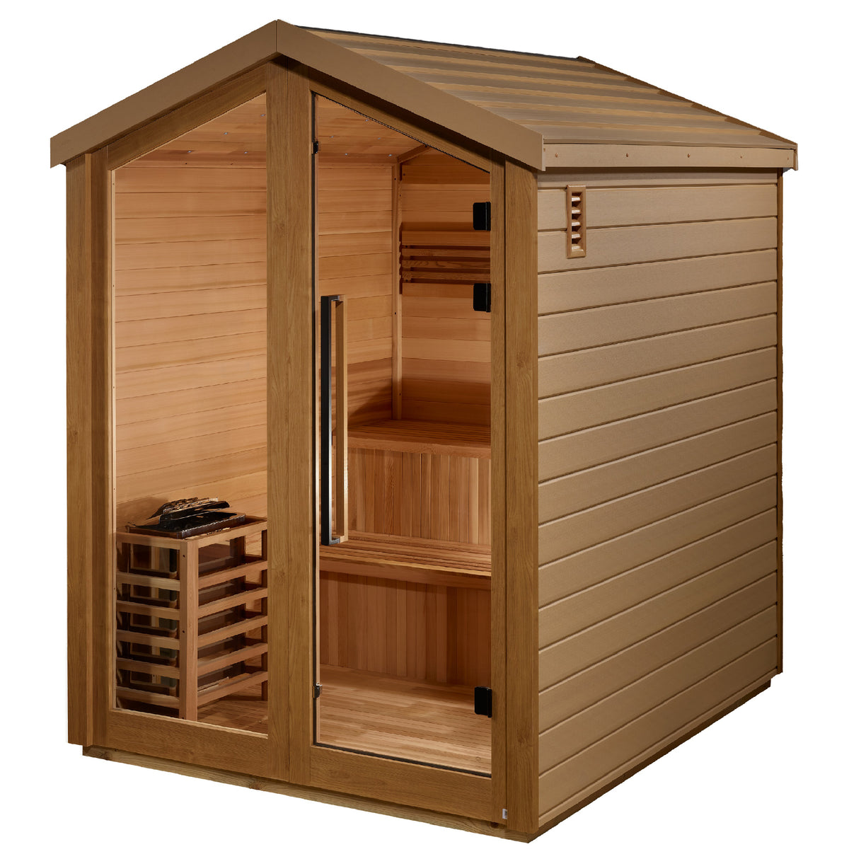 Golden Designs Savonlinna 3 Person Outdoor Traditional Sauna - Pro Plunge