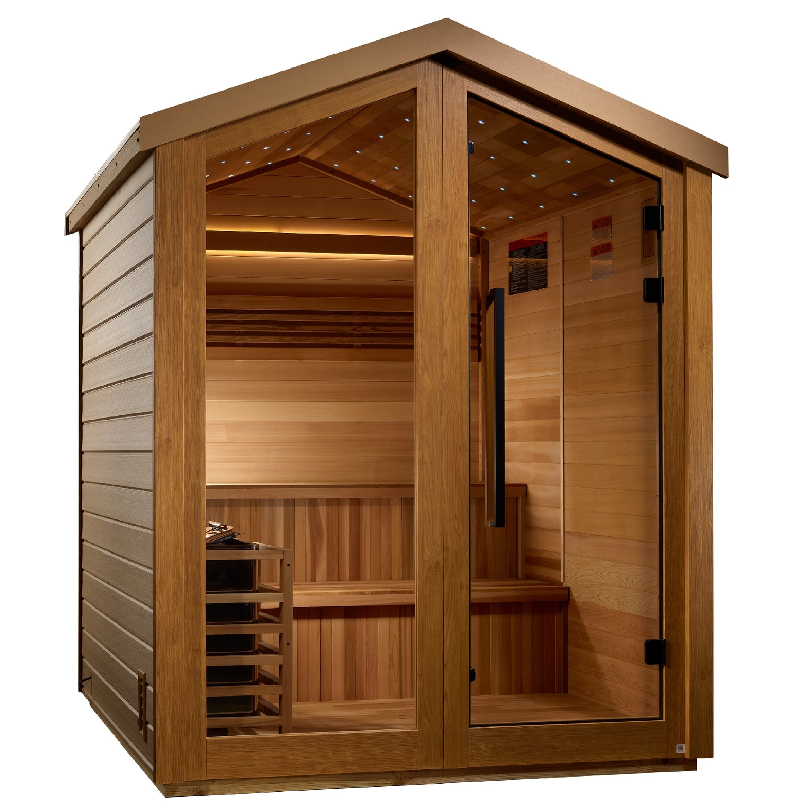 Golden Designs Kaarina 6 Person Outdoor Traditional Sauna - Pro Plunge