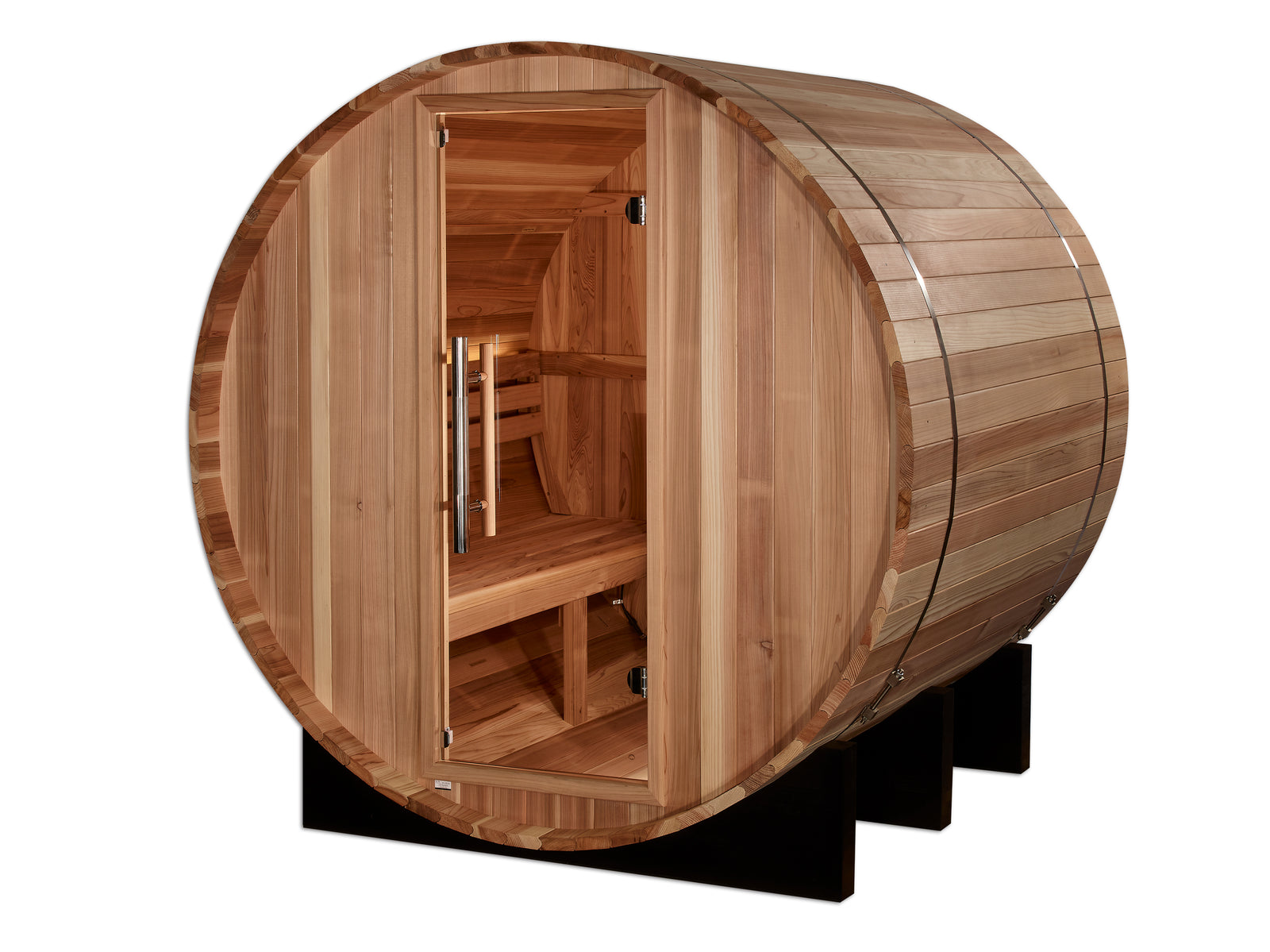 Golden Designs "St. Moritz" 2 Person Barrel Traditional Sauna - Pro Plunge