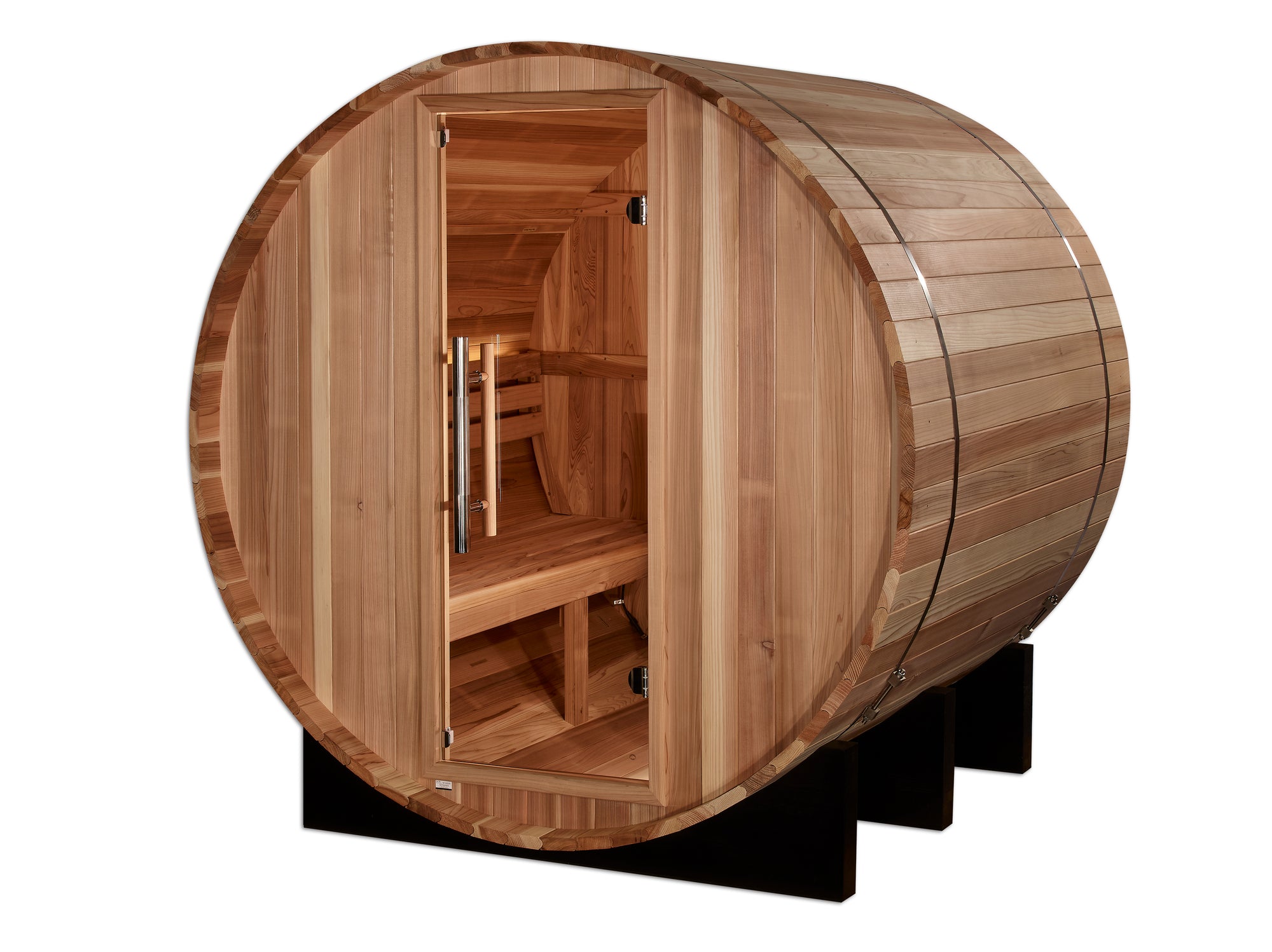 Golden Designs "St. Moritz" 2 Person Barrel Traditional Sauna