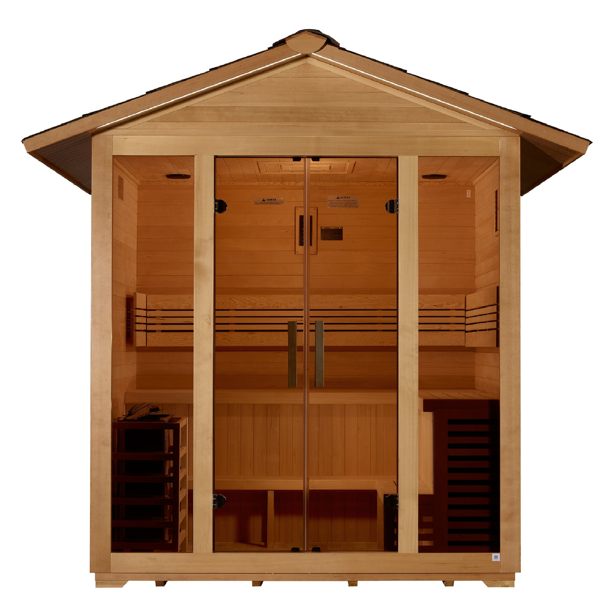 Golden Designs "Vorarlberg" 5 Person Traditional Outdoor Sauna - Pro Plunge