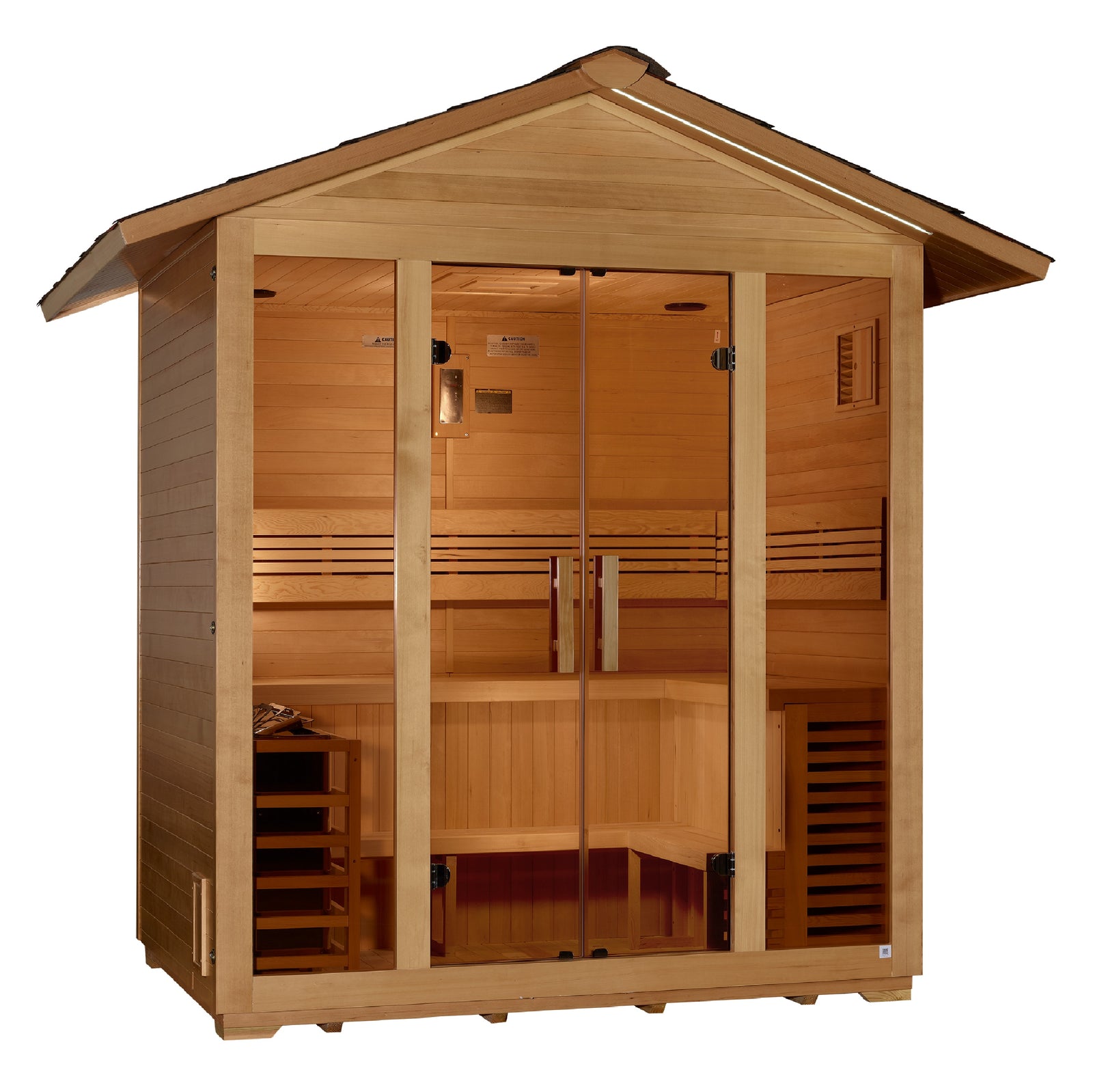 Golden Designs "Vorarlberg" 5 Person Traditional Outdoor Sauna - Pro Plunge
