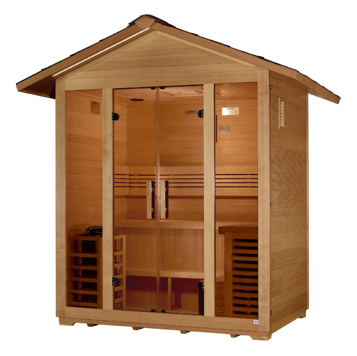 Golden Designs "Vorarlberg" 5 Person Traditional Outdoor Sauna - Pro Plunge