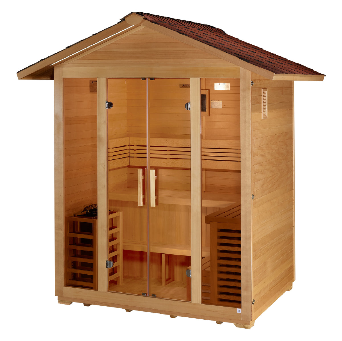 Golden Designs "Vorarlberg" 5 Person Traditional Outdoor Sauna - Pro Plunge