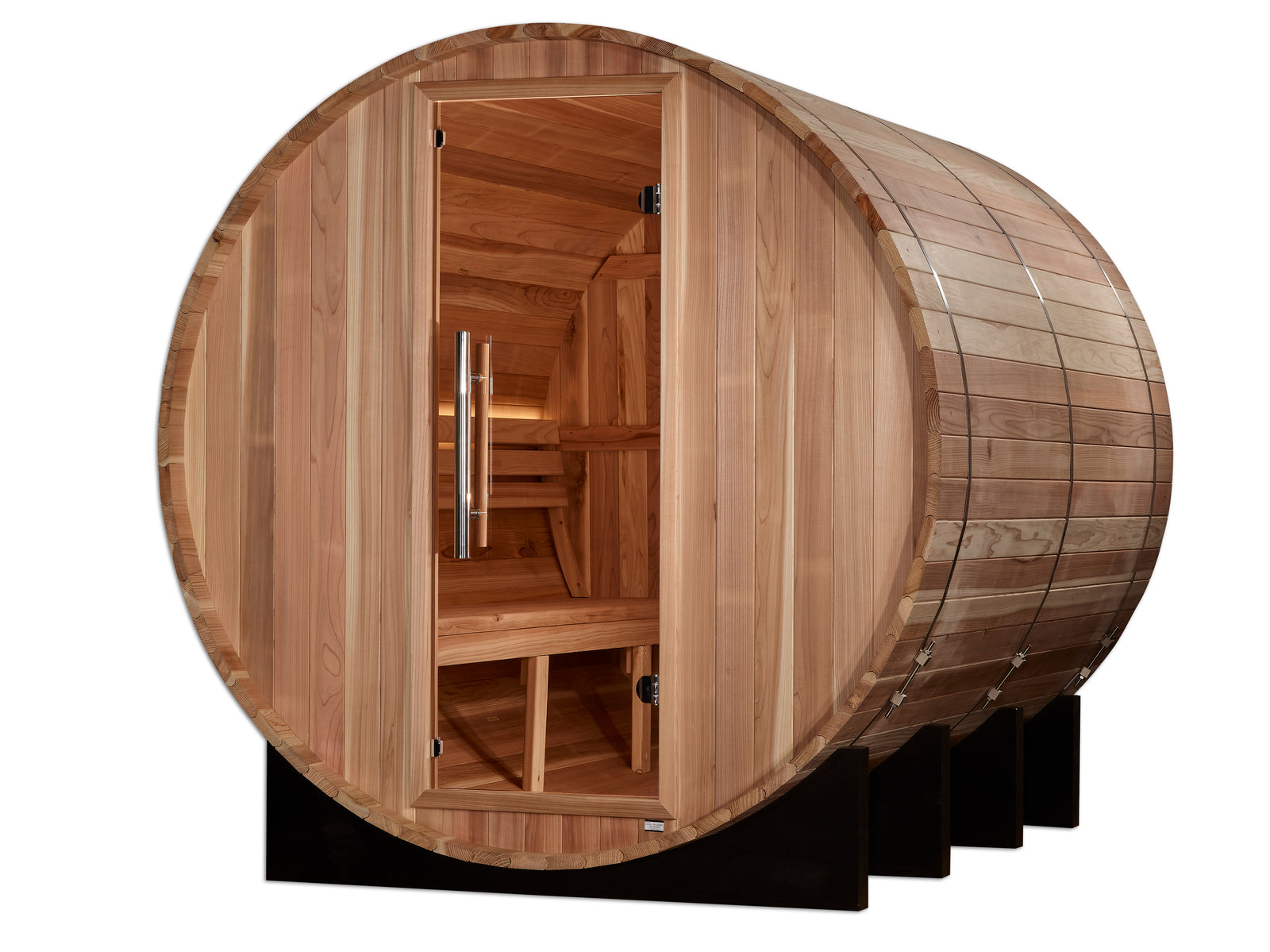 Golden Designs "Klosters" 6 Person Barrel Traditional Sauna - Pro Plunge