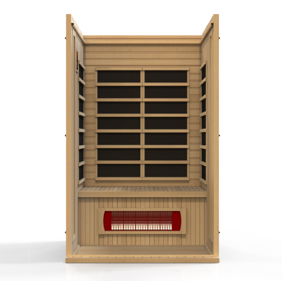 Maxxus Serenity Dual Tech 2 person Low EMF FAR Infrared Sauna - Pro Plunge