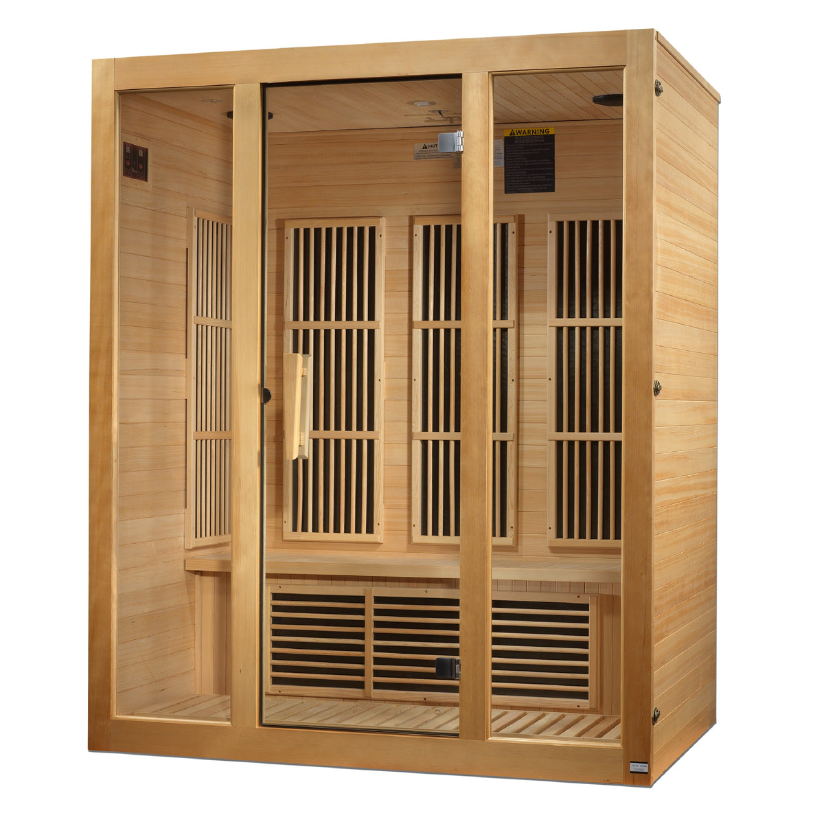 Maxxus Bellevue 3-Person Near Zero EMF FAR Infrared Sauna - Pro Plunge