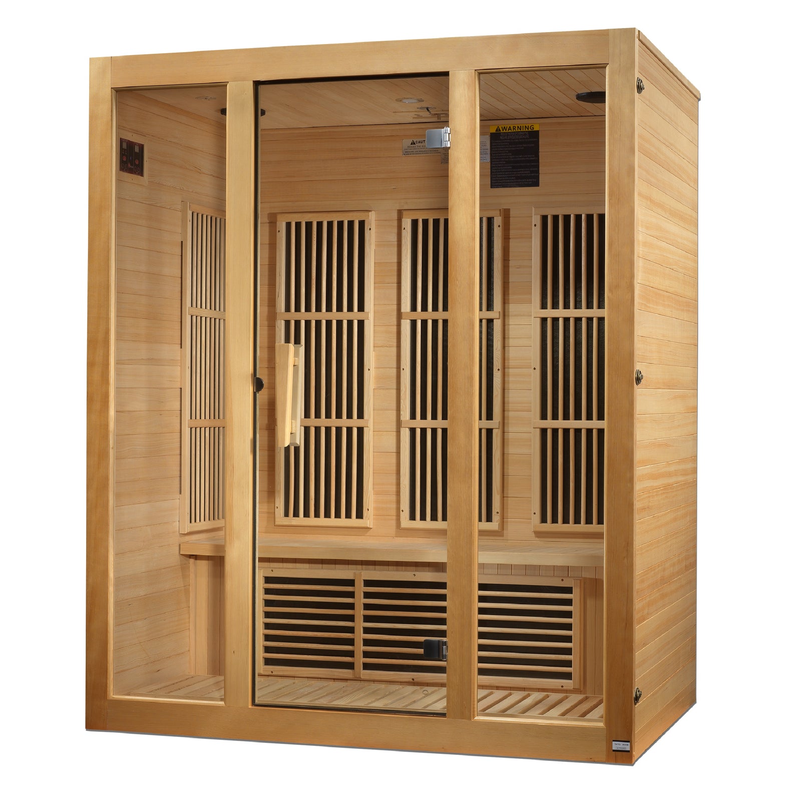 Maxxus Bellevue 3-Person Near Zero EMF FAR Infrared Sauna - Pro Plunge