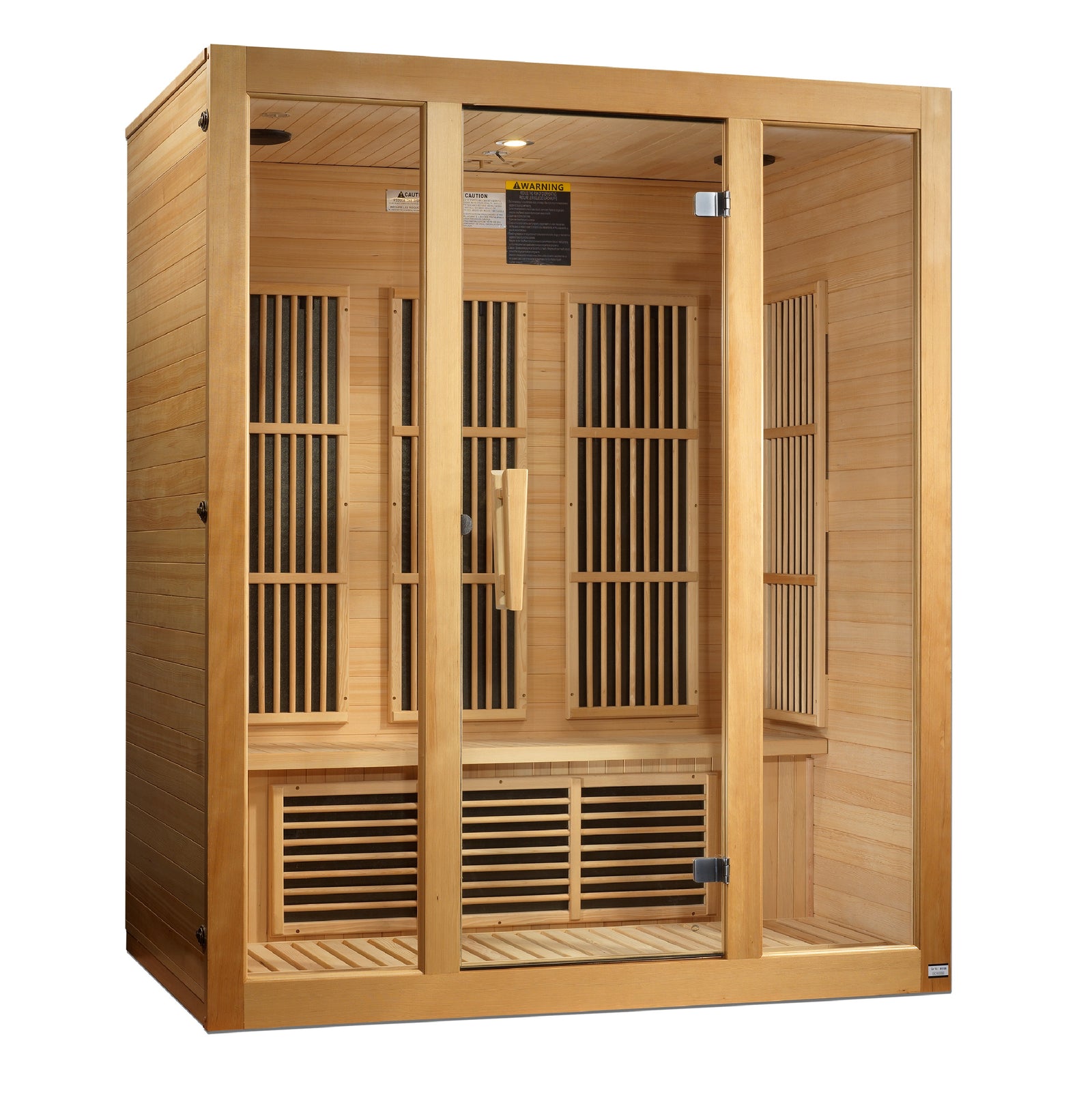 Maxxus Bellevue 3-Person Near Zero EMF FAR Infrared Sauna - Pro Plunge