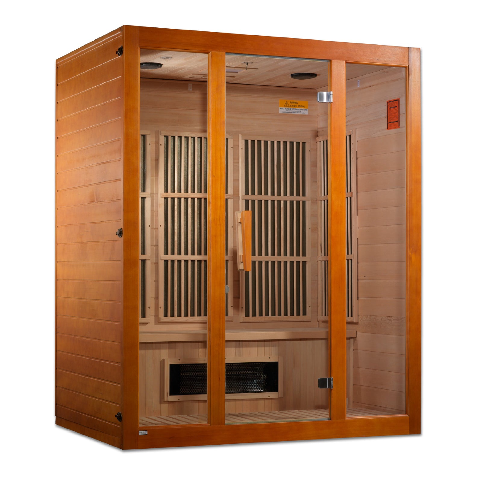 Maxxus 3-Person Corner Low EMF FAR Infrared Sauna - Pro Plunge