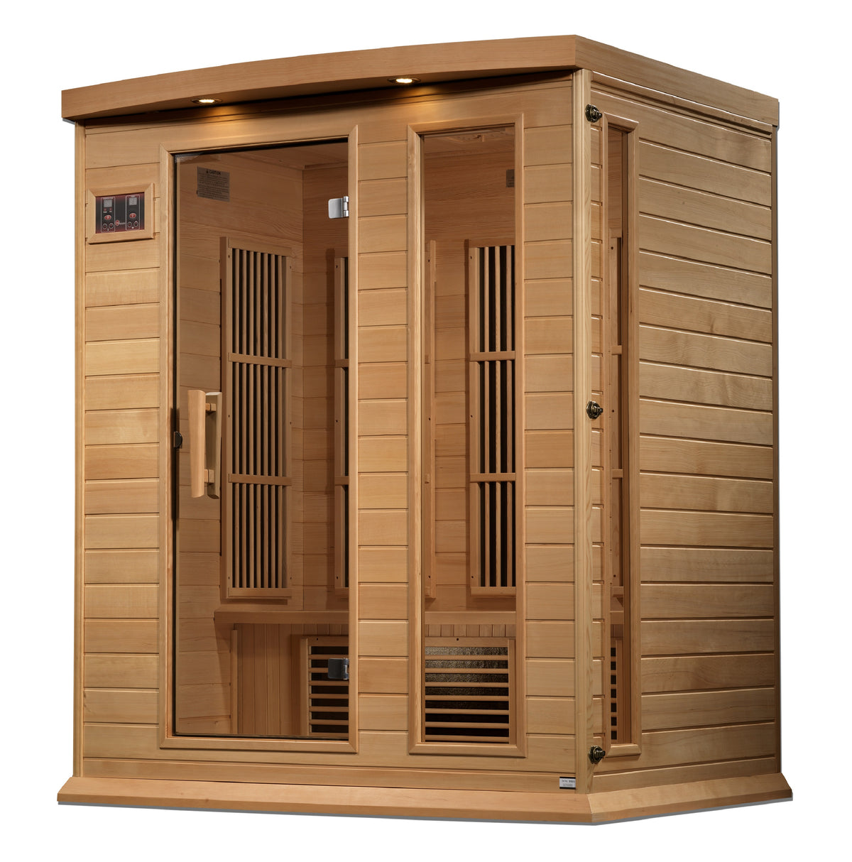 Maxxus 3-Person Near Zero EMF FAR Infrared Sauna - Pro Plunge