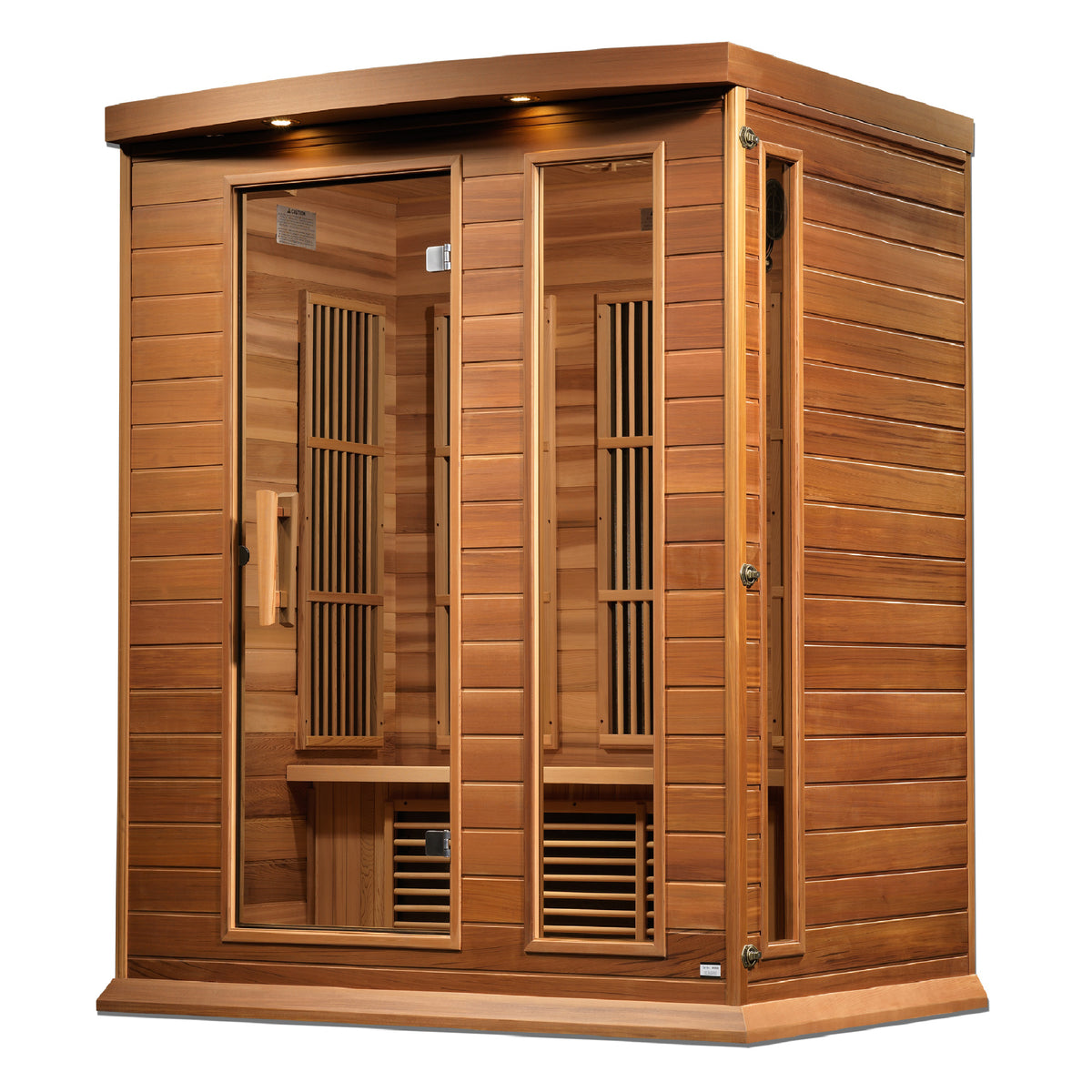 Maxxus 3-Person Near Zero EMF FAR Infrared Sauna - Pro Plunge