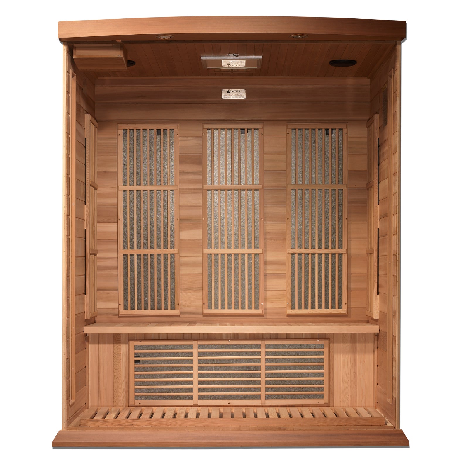 Maxxus 3-Person Near Zero EMF FAR Infrared Sauna - Pro Plunge