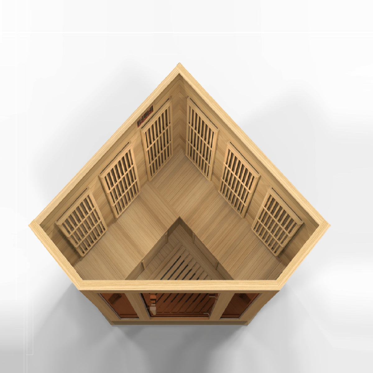 Maxxus 3-Person Corner Low EMF FAR Infrared Sauna - Pro Plunge