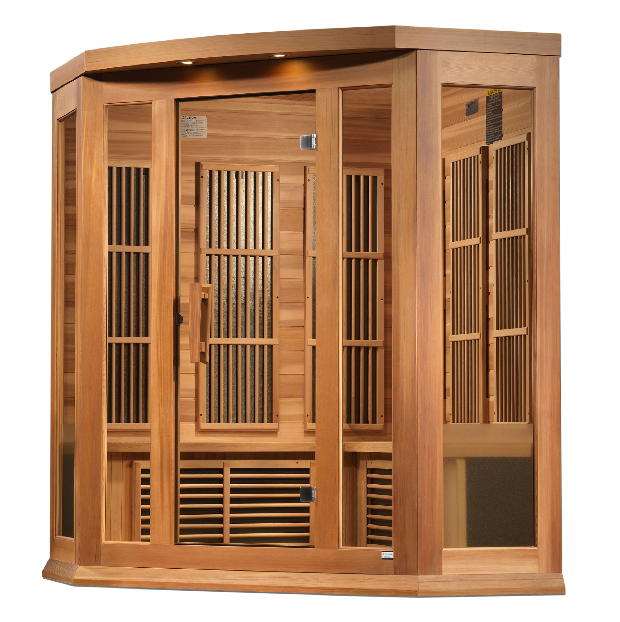 Maxxus 3-Person Corner Near Zero EMF FAR Infrared Sauna