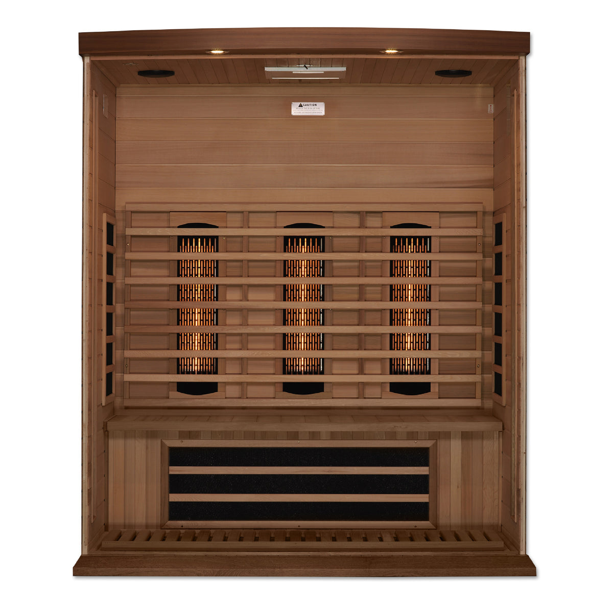 Maxxus 3-Person Full Spectrum Near Zero EMF FAR Infrared Sauna - Pro Plunge