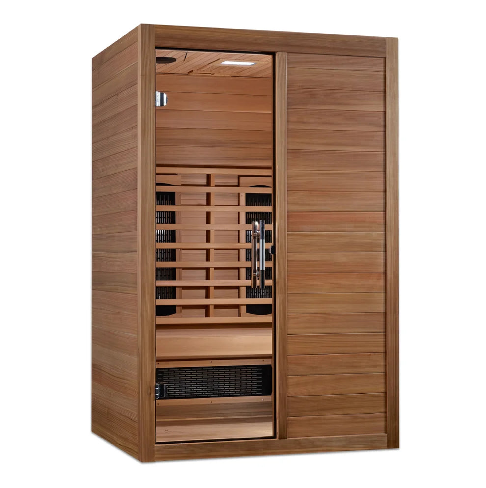 Maxxus S-Line Yoga 2-Person Full Spectrum Near Zero EMF FAR Infrared Sauna - Pro Plunge
