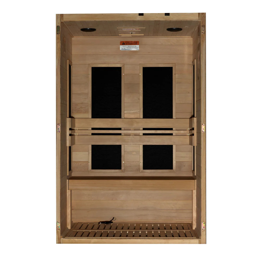 Dynamic Lucca Elite 2-person Ultra Low EMF (Between 3-5MG) FAR Infrared Sauna - Pro Plunge