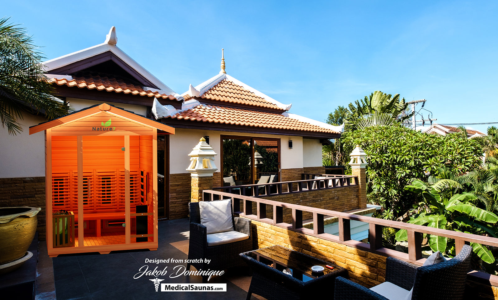 Medical Nature 7 Outdoor Infrared Sauna - Pro Plunge