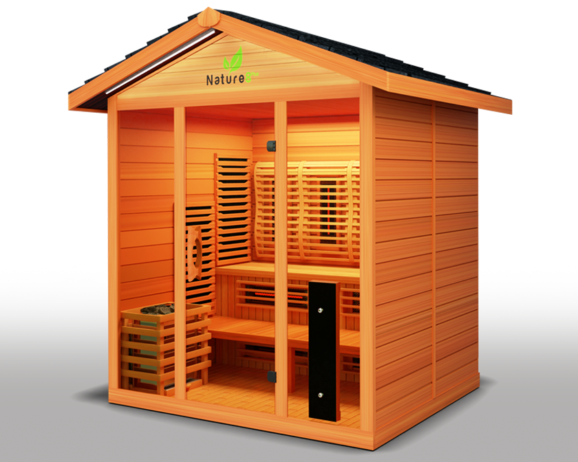 Medical Nature 8 Plus Outdoor Infrared Sauna - Pro Plunge